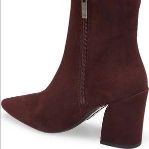 Aquatalia waterproof brown suede bootie